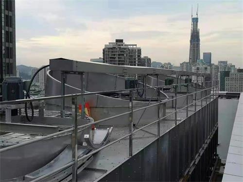 方形冷卻塔維修施工需做好安全措施(安徽大型工業(yè)方